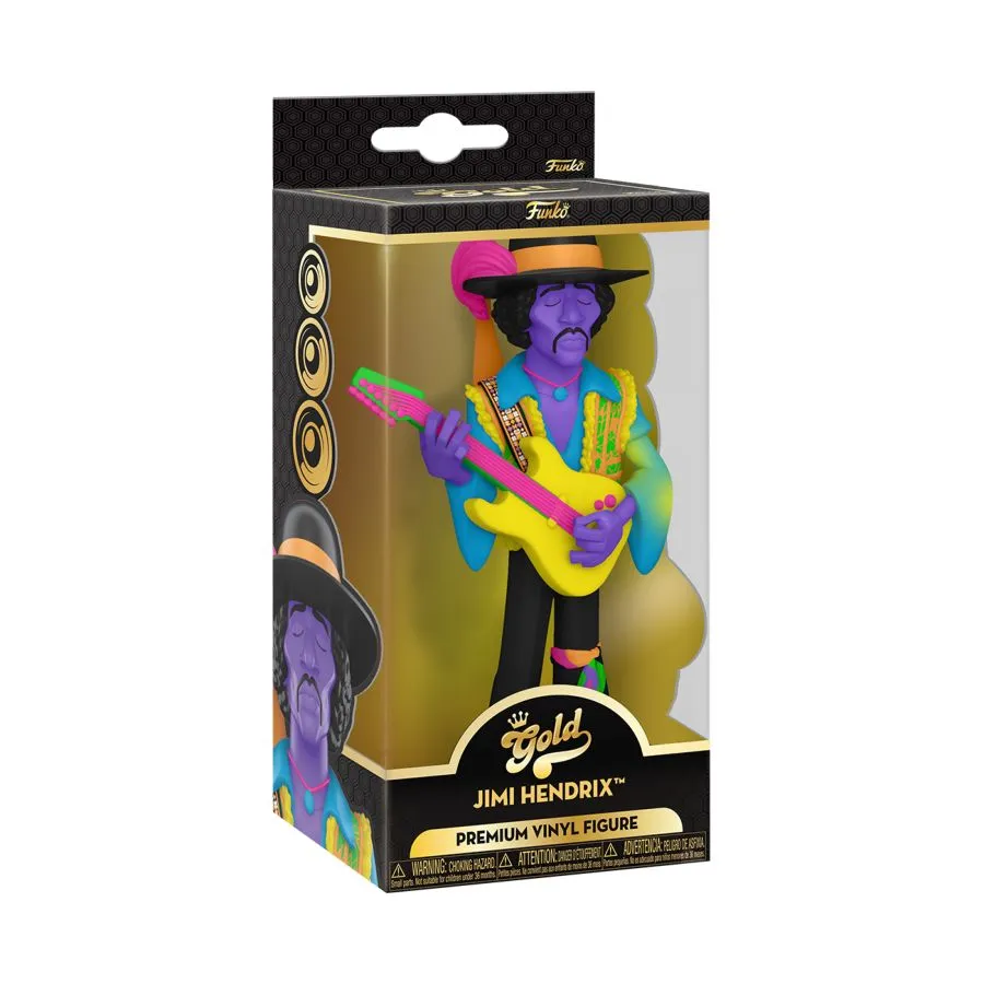 Jimi Hendrix - Jimi Hendrix Blacklight 5" Vinyl Gold - PRE ORDER