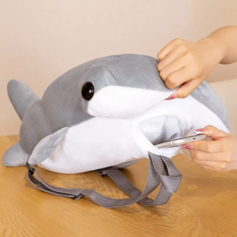 Kawaii Hammerhead Shark Plush Backpack