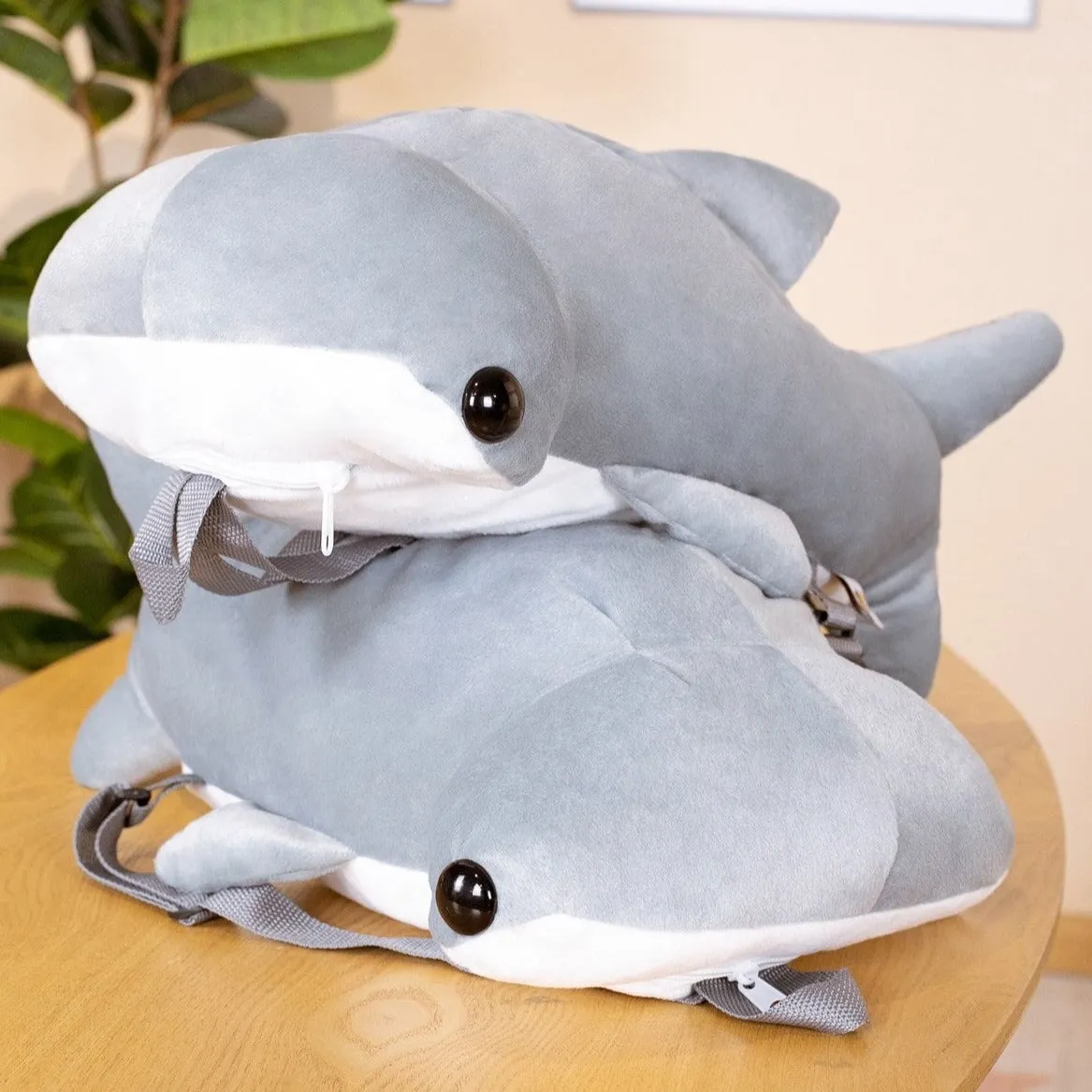 Kawaii Hammerhead Shark Plush Backpack