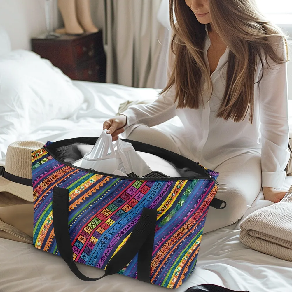 Kente pattern Lightweight luggage