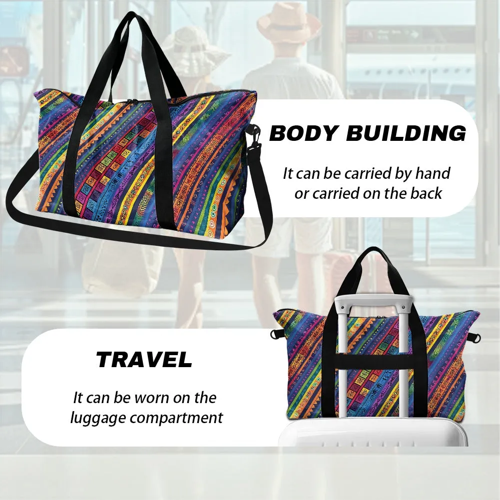 Kente pattern Lightweight luggage