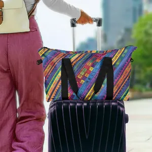 Kente pattern Lightweight luggage