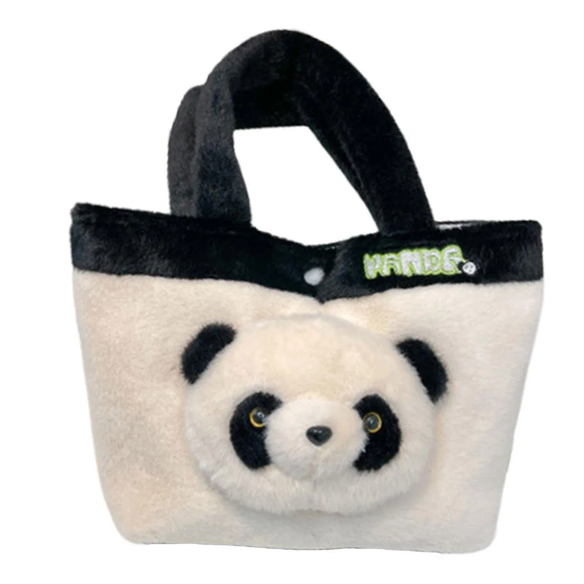 Kids Cartoon Panda Crossbody Bag Plush Ladies Shoulder Bag Cute Panda Design