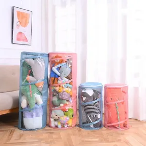 Kids Toy Storage Bucket - Fluffy Friend Organizer