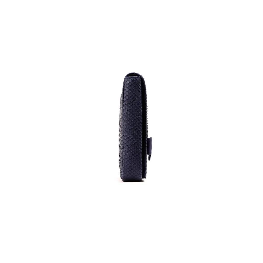 Kyra Let Me Talk Navy Blue Clutch Bag