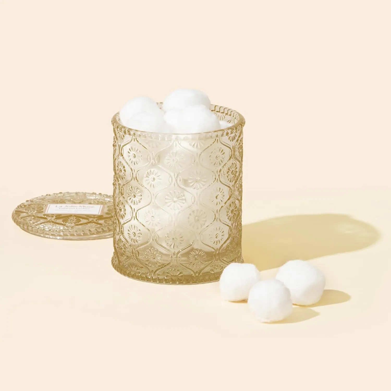 LA JOLIE MUSE Vanilla Bomb Candle, Vanilla Scented Candles Gifts for Mothers Day, Natural Soy Candles for Home Scented, 6 oz 40 Hours Burn