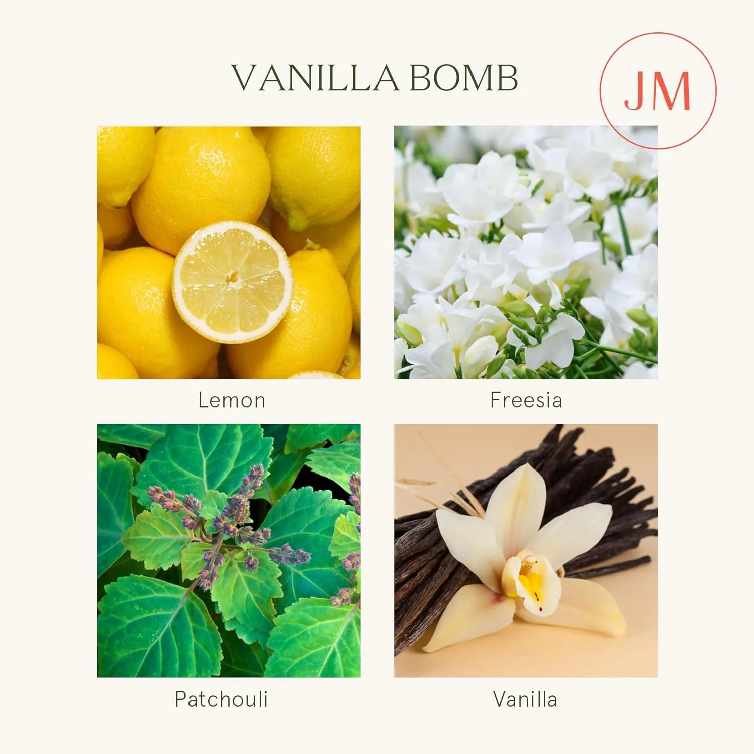 LA JOLIE MUSE Vanilla Bomb Candle, Vanilla Scented Candles Gifts for Mothers Day, Natural Soy Candles for Home Scented, 6 oz 40 Hours Burn