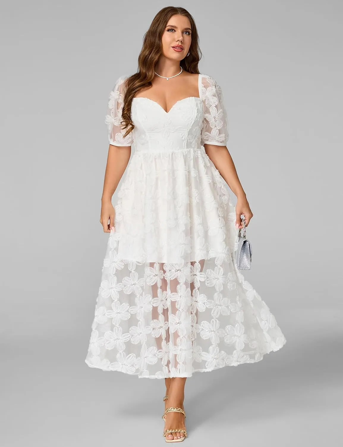 Lace Dresses for Women Wedding Guest Cocktail Semi Formal Party Evening Floral Dresses