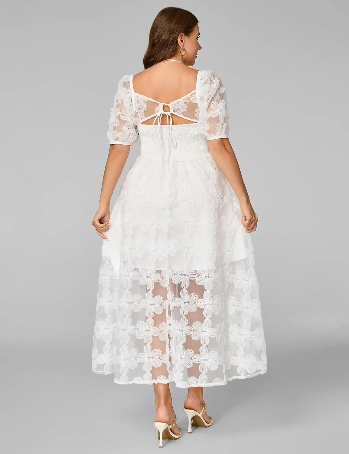 Lace Dresses for Women Wedding Guest Cocktail Semi Formal Party Evening Floral Dresses