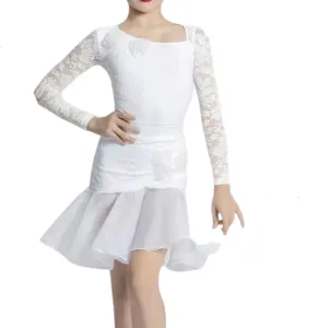 Lace Latin Dance Dress & Sheer Skirt | 109