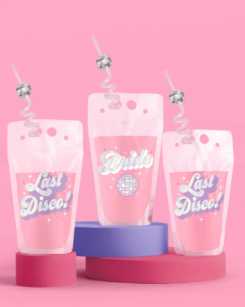 Last Disco Sippers Drink Pouches, Pack Of 15