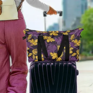 Lauae Purple and Yellow Lightweight luggage