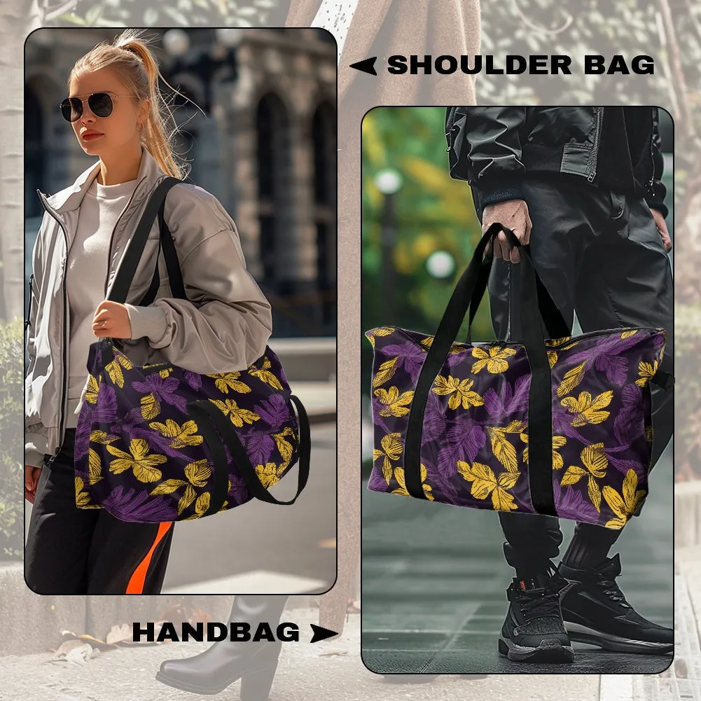 Lauae Purple and Yellow Lightweight luggage