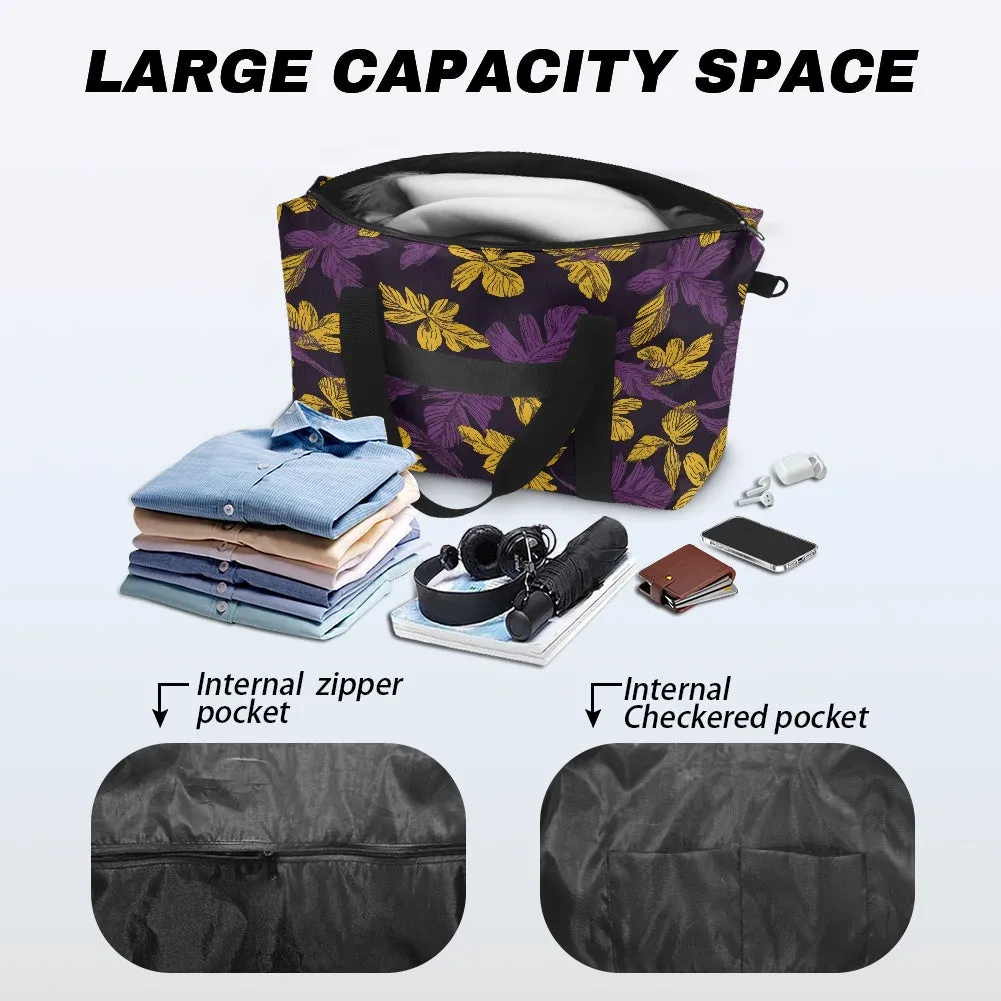 Lauae Purple and Yellow Lightweight luggage