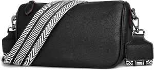 Leather Purse Crossbody Bag for Women: Genuine Leather Purses for Women Trendy - Small Shoulder Cross Body Bag