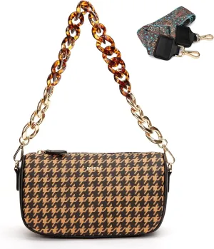 Leather Purse Crossbody Bag for Women: Genuine Leather Purses for Women Trendy - Small Shoulder Cross Body Bag