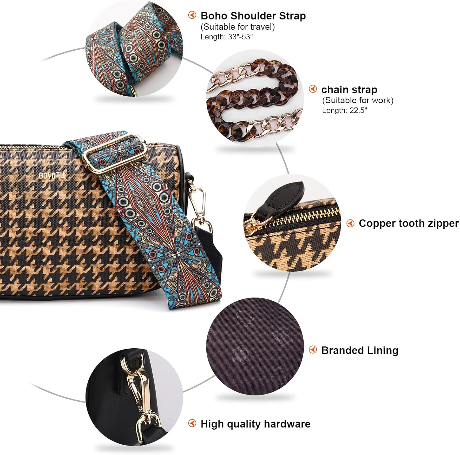 Leather Purse Crossbody Bag for Women: Genuine Leather Purses for Women Trendy - Small Shoulder Cross Body Bag