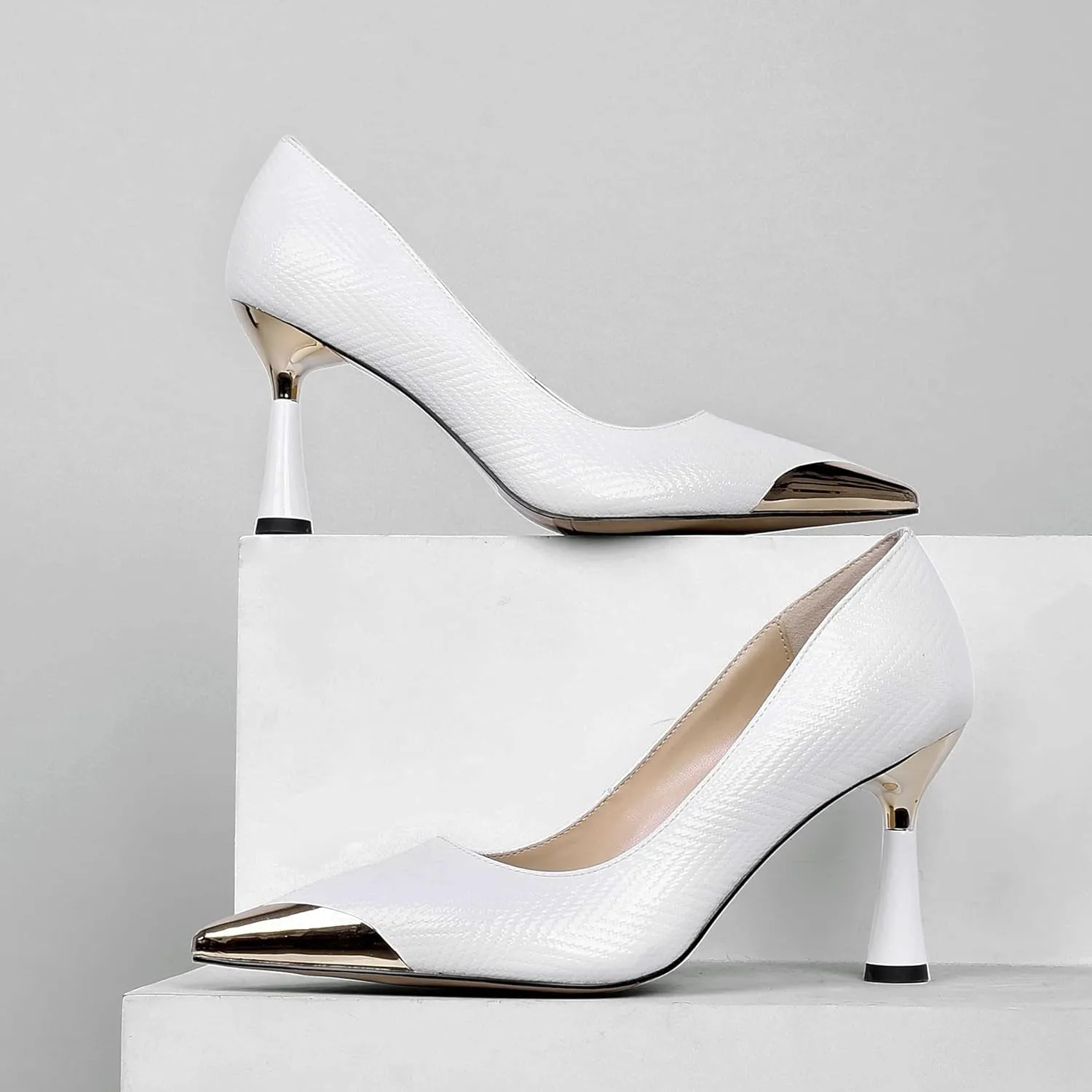 LingxiaUne Pumps for Women Pointed Toe Stiletto High Heels Ideal for Business Office Dress Weddings Fashion Events and Dance Parties Elegant Footwear for The Modern Woman