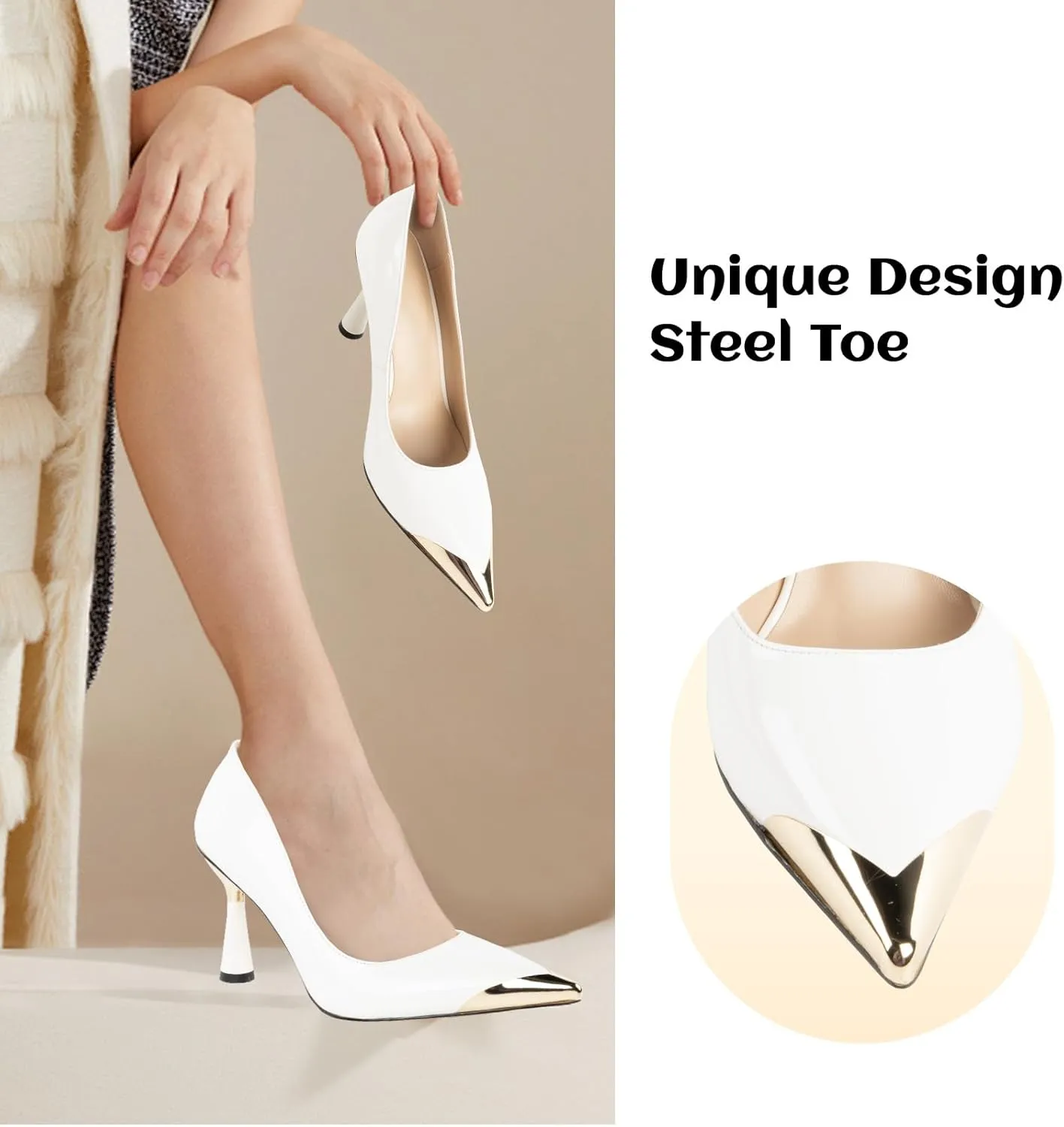 LingxiaUne Pumps for Women Pointed Toe Stiletto High Heels Ideal for Business Office Dress Weddings Fashion Events and Dance Parties Elegant Footwear for The Modern Woman