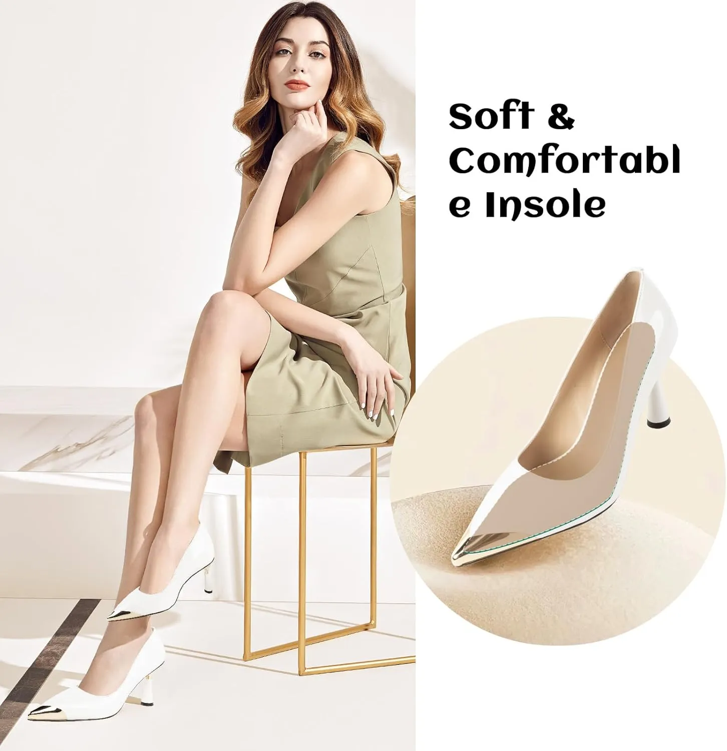 LingxiaUne Pumps for Women Pointed Toe Stiletto High Heels Ideal for Business Office Dress Weddings Fashion Events and Dance Parties Elegant Footwear for The Modern Woman