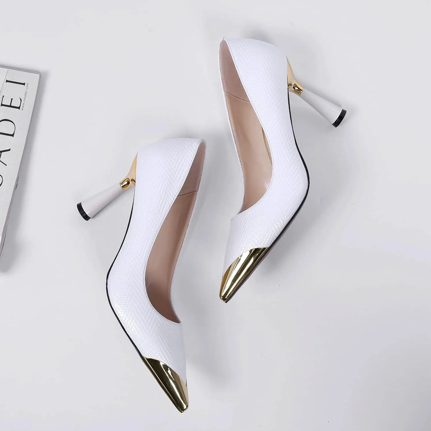 LingxiaUne Pumps for Women Pointed Toe Stiletto High Heels Ideal for Business Office Dress Weddings Fashion Events and Dance Parties Elegant Footwear for The Modern Woman