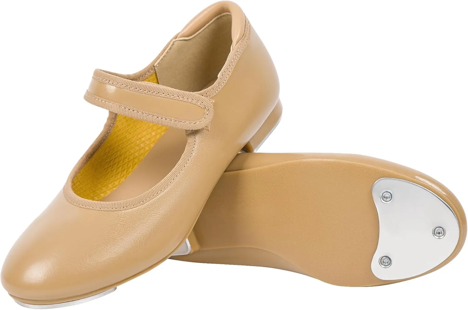 Linodes Economy Unisex-Child Upgraded Easy Strap Tap Shoe for Girls and Boys Maryjane Dance Flat