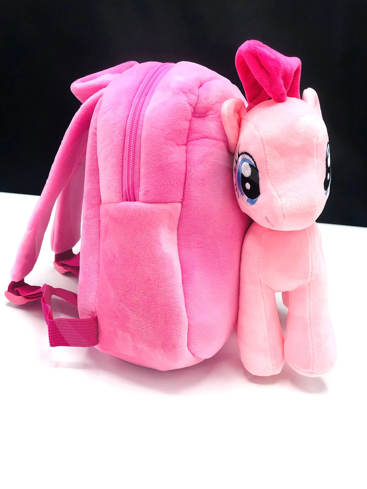 Little Pony Plush Bags with Stuffed Toy for girls | Kindergarten Backpack for kids
