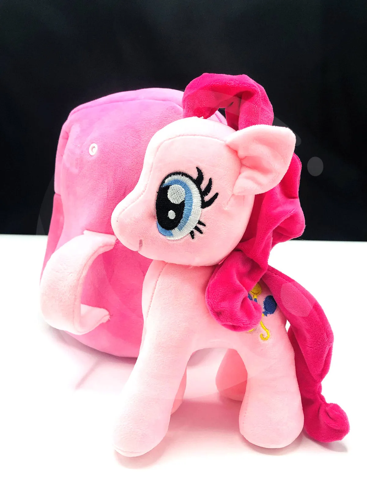 Little Pony Plush Bags with Stuffed Toy for girls | Kindergarten Backpack for kids