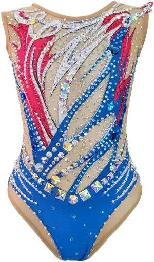LIUHUO Artistics Gymnastics Leotards Women Girls Ballet Dance Crystals Competition Wear