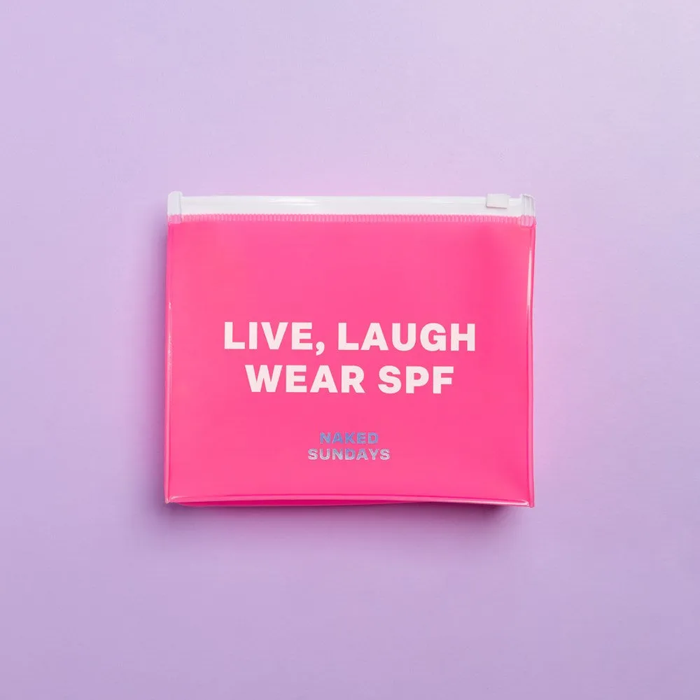 Live, Laugh, Wear SPF Purse
