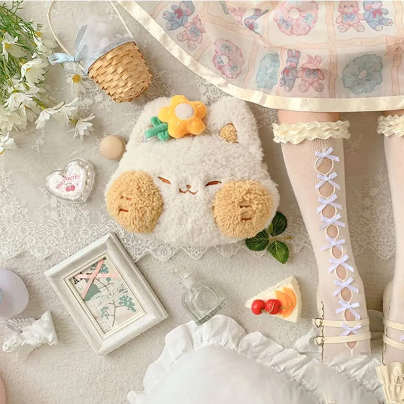 Lolita cute kitten plush bag LS0295