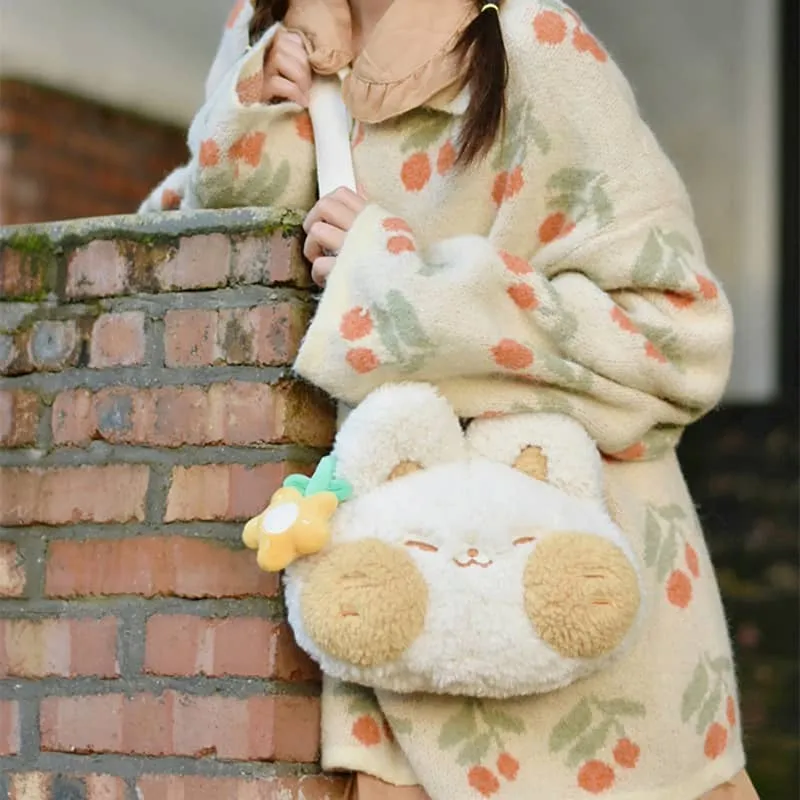 Lolita cute kitten plush bag LS0295