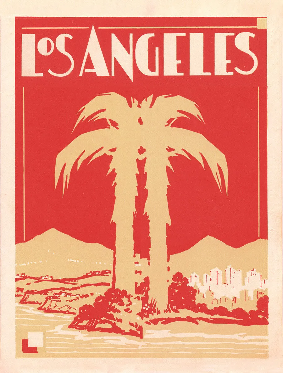 Los Angeles Print Orange