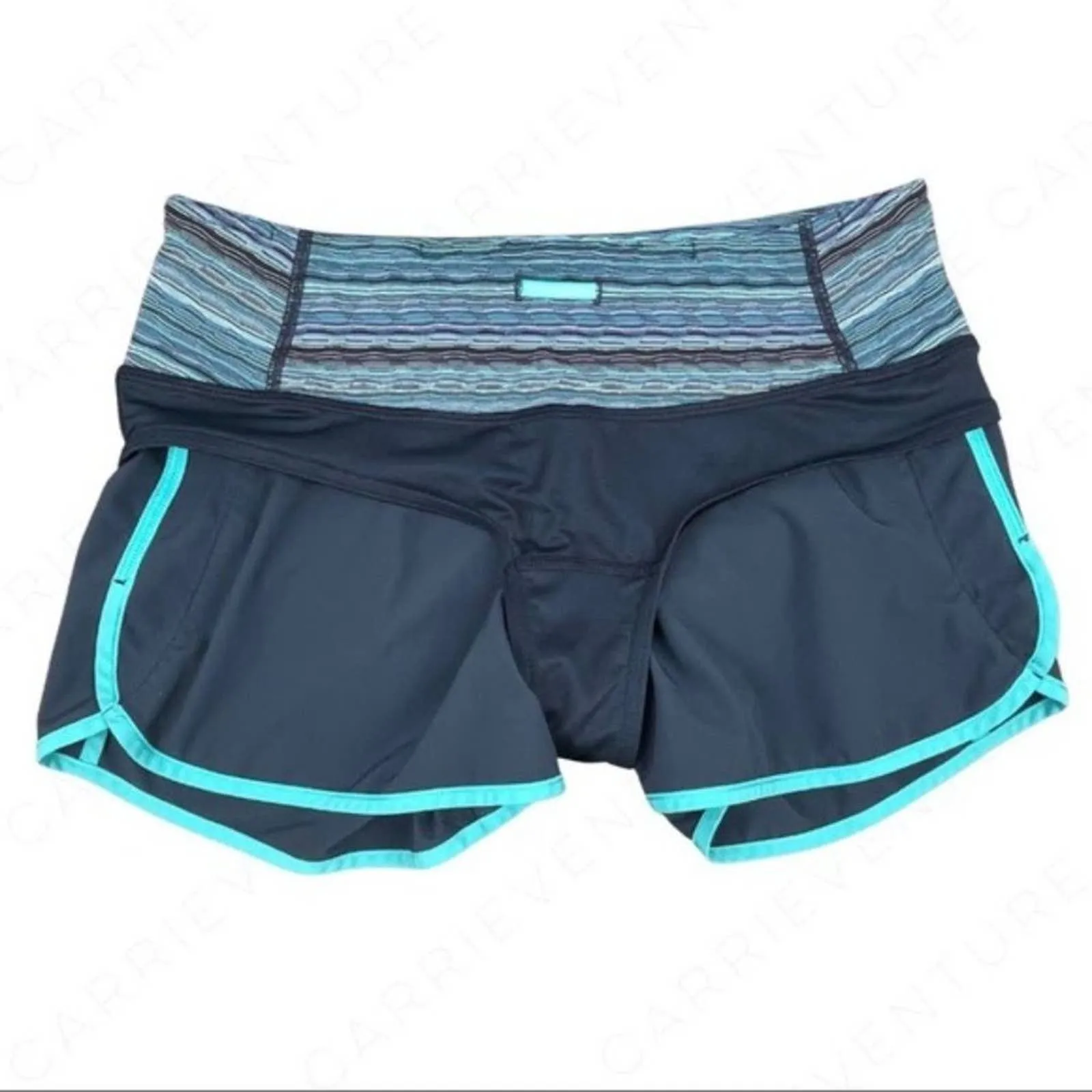 Lululemon Run Times Short Navy Inkwell Space Dye Twist Running Activewear Active Size 4