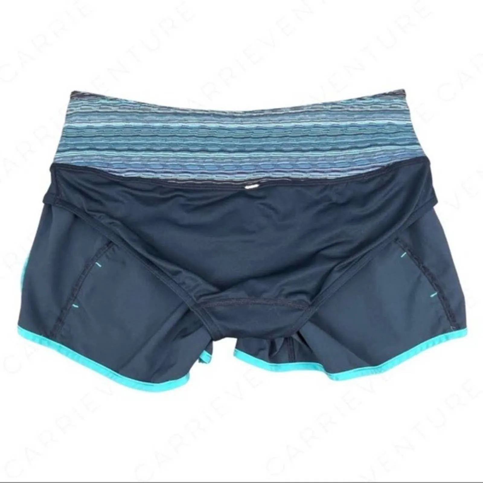 Lululemon Run Times Short Navy Inkwell Space Dye Twist Running Activewear Active Size 4