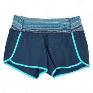 Lululemon Run Times Short Navy Inkwell Space Dye Twist Running Activewear Active Size 4