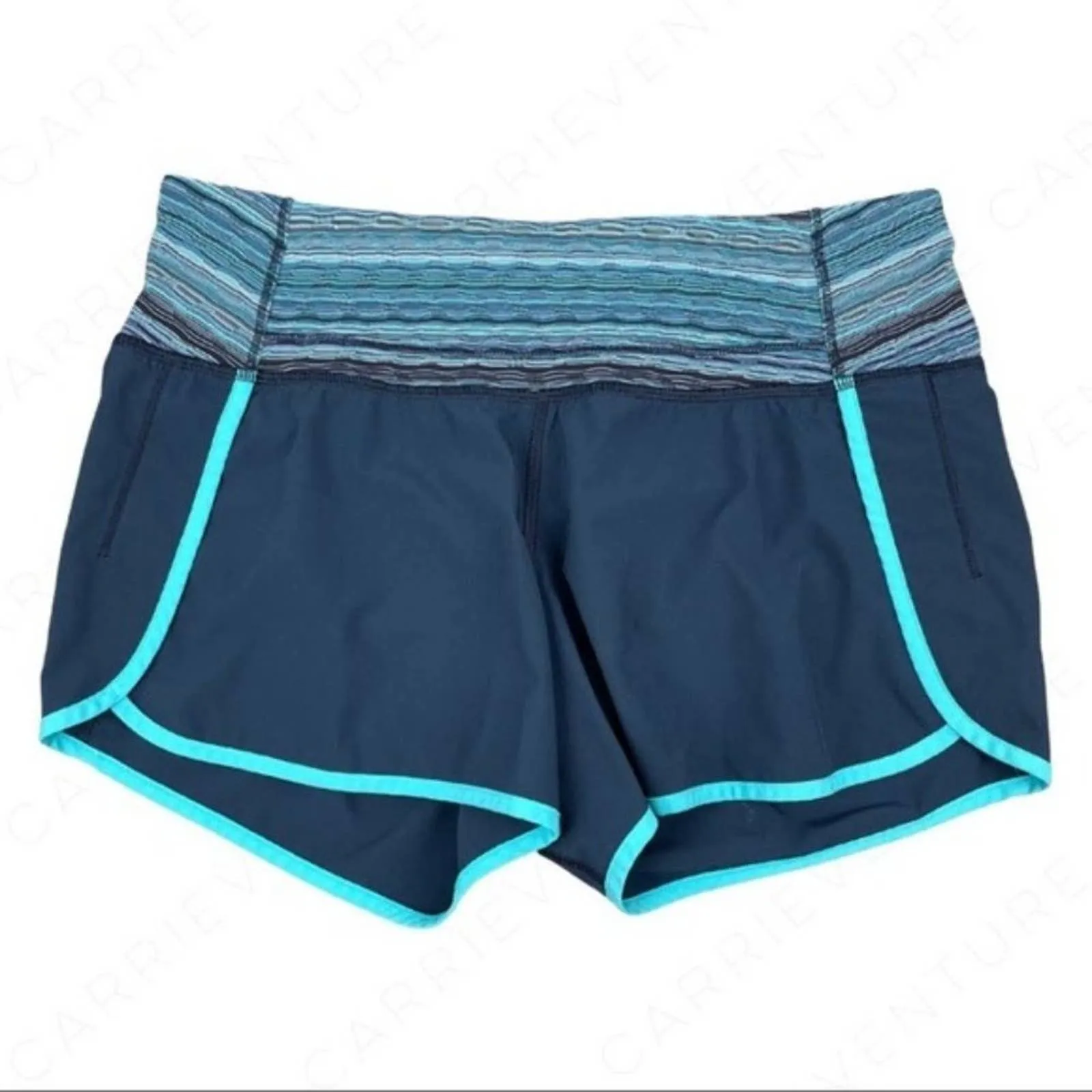 Lululemon Run Times Short Navy Inkwell Space Dye Twist Running Activewear Active Size 4