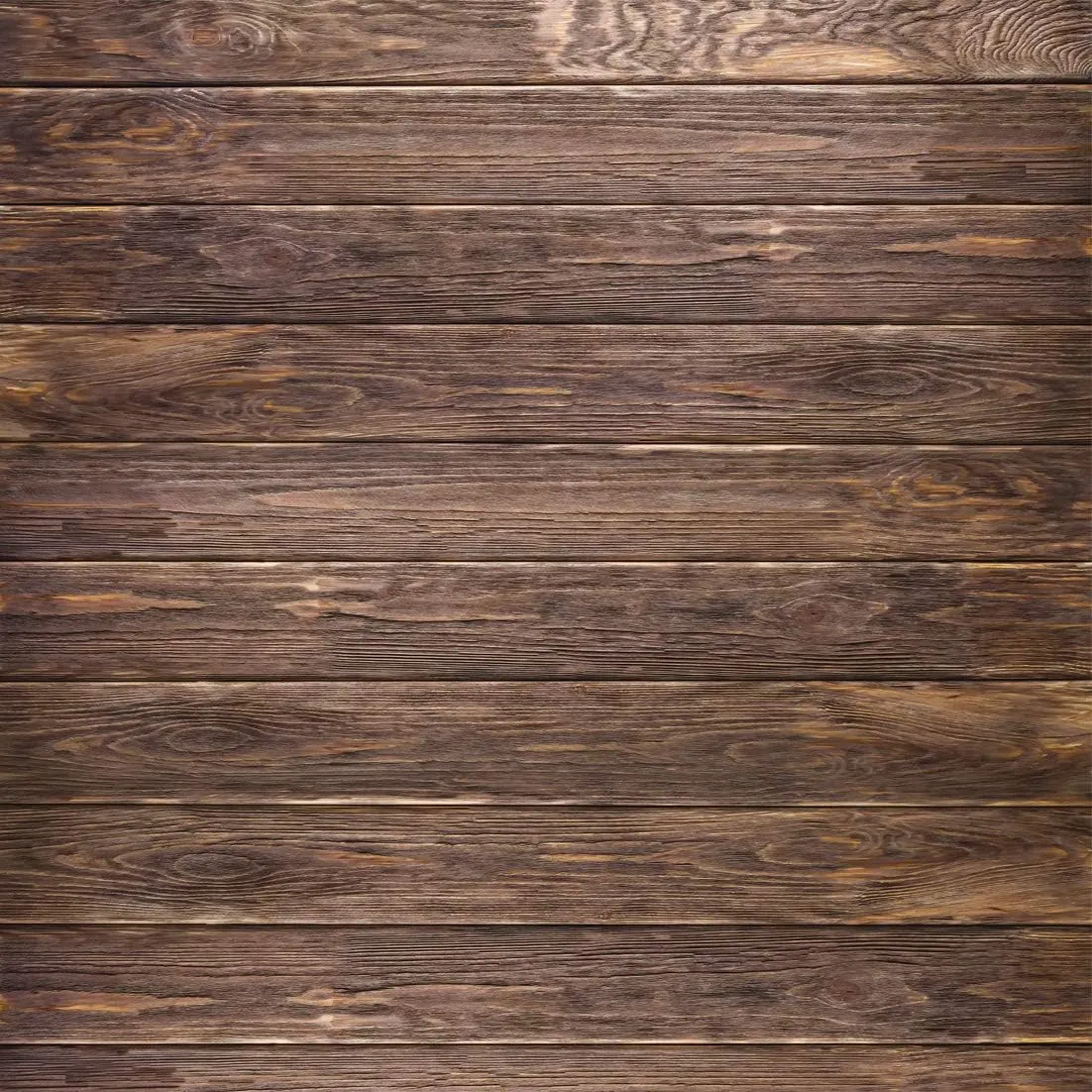 LYWYGG 6X6FT Thin Vinyl Brown Wood Backdrop Photographers Retro Wood Wall Background Cloth Seamless CP-19-0606