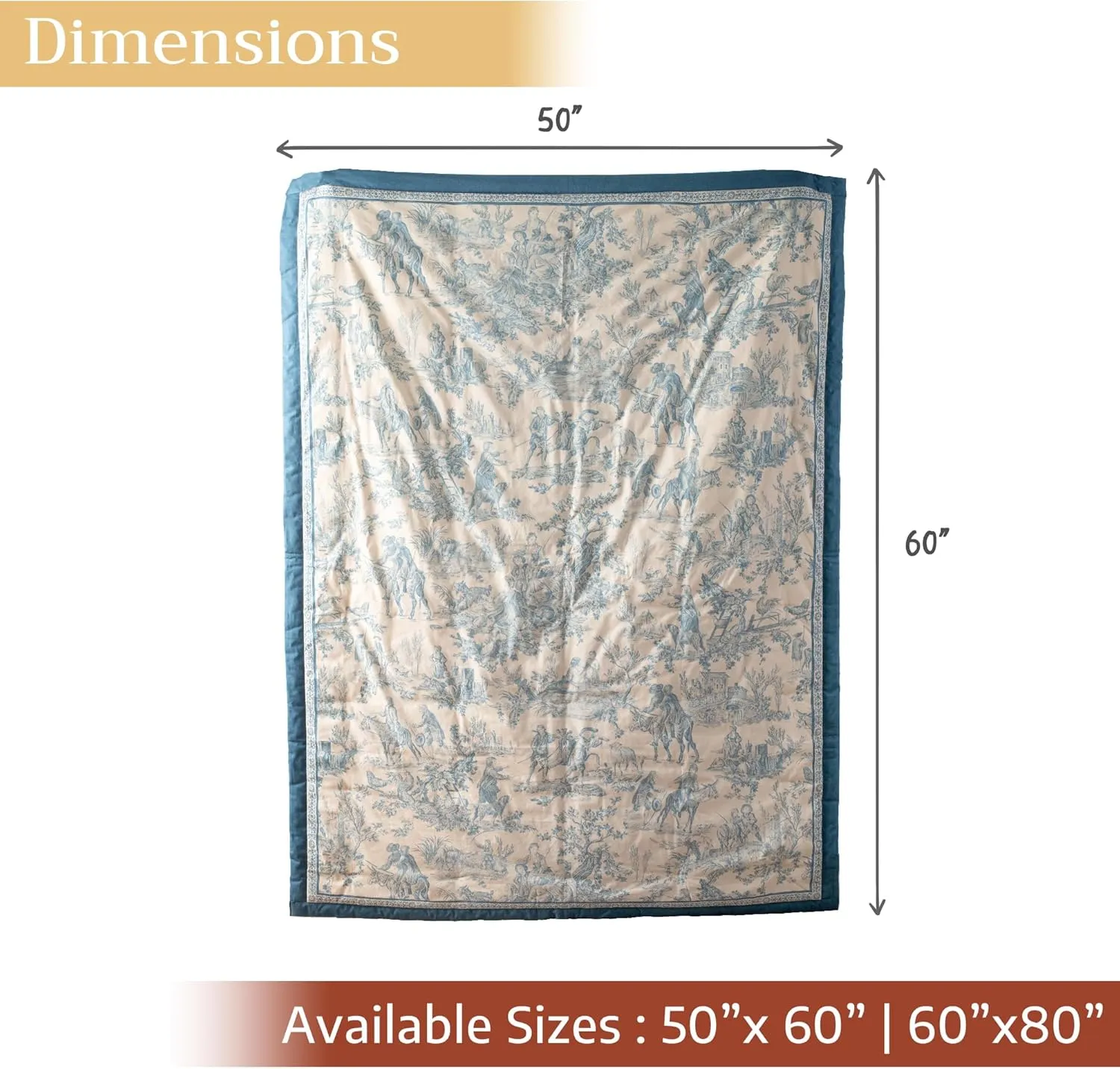 Maison d' Hermine Throw Blanket for Couch Lightweight Soft Warm Breathable Cotton Throw Blankets for Bed Girls Boys Women Men Gifts Sofa Travel Living Room Chair Bedding (60"x80", The Miller)