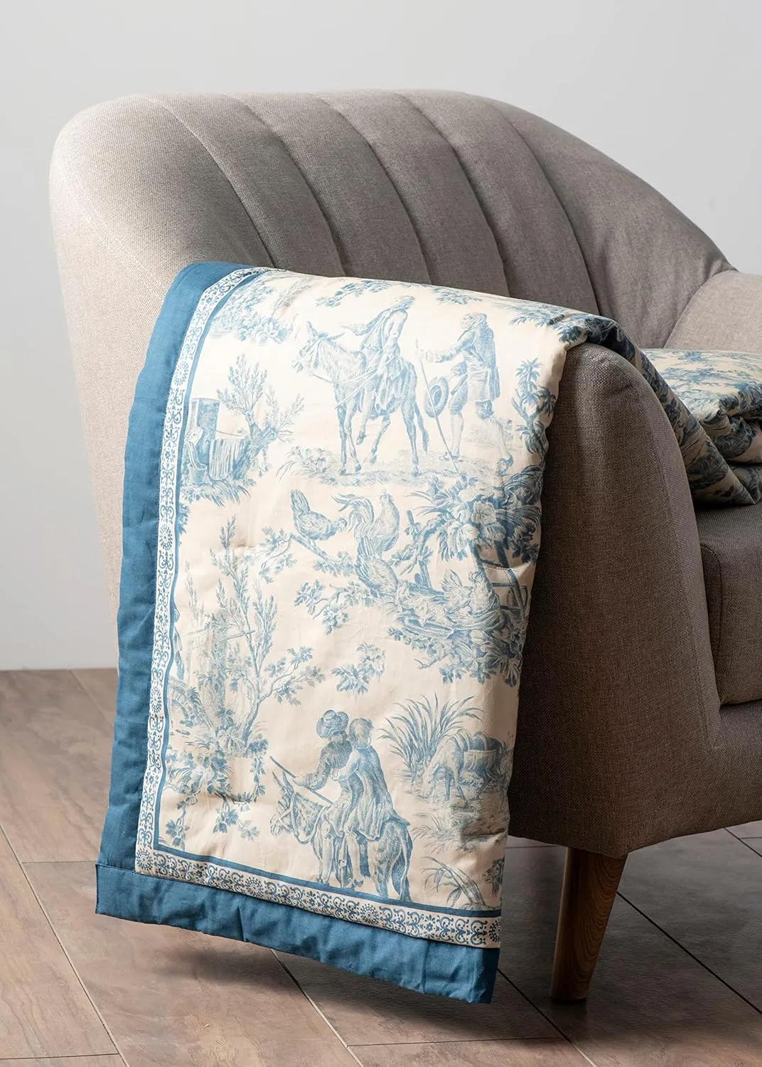 Maison d' Hermine Throw Blanket for Couch Lightweight Soft Warm Breathable Cotton Throw Blankets for Bed Girls Boys Women Men Gifts Sofa Travel Living Room Chair Bedding (60"x80", The Miller)