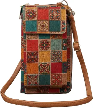Mandala Bohemian Small Purses for Women Crossbody Strap Bag Cell Phone Wallet Cellphone Cross Body Case Flower with Pocket