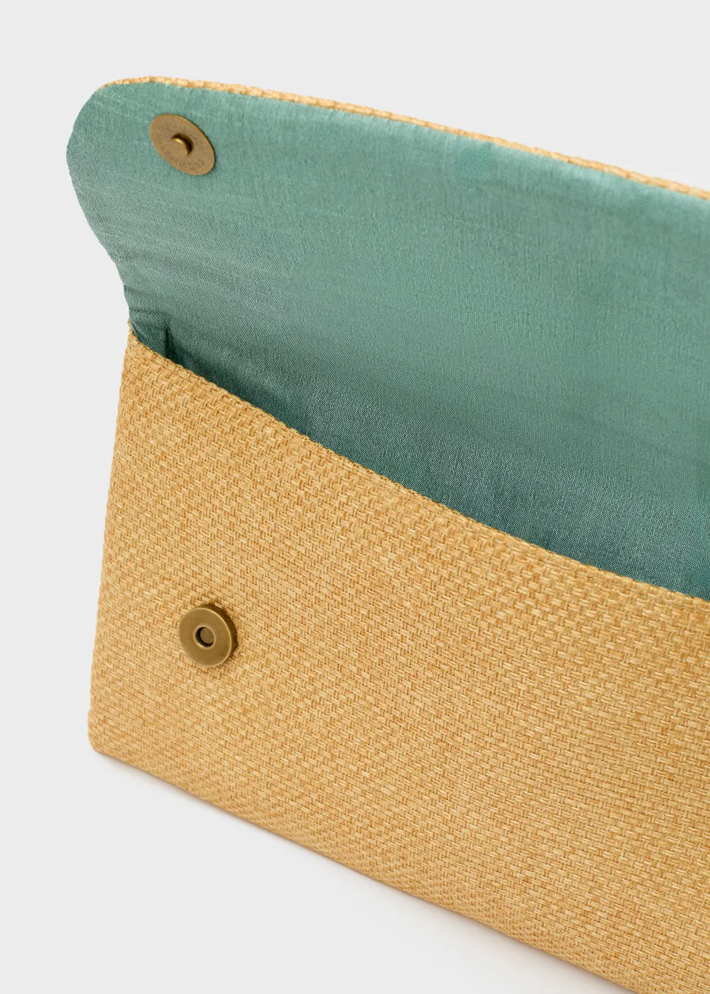 MANIK BROWN POCHETTE W/ NATURAL STONE