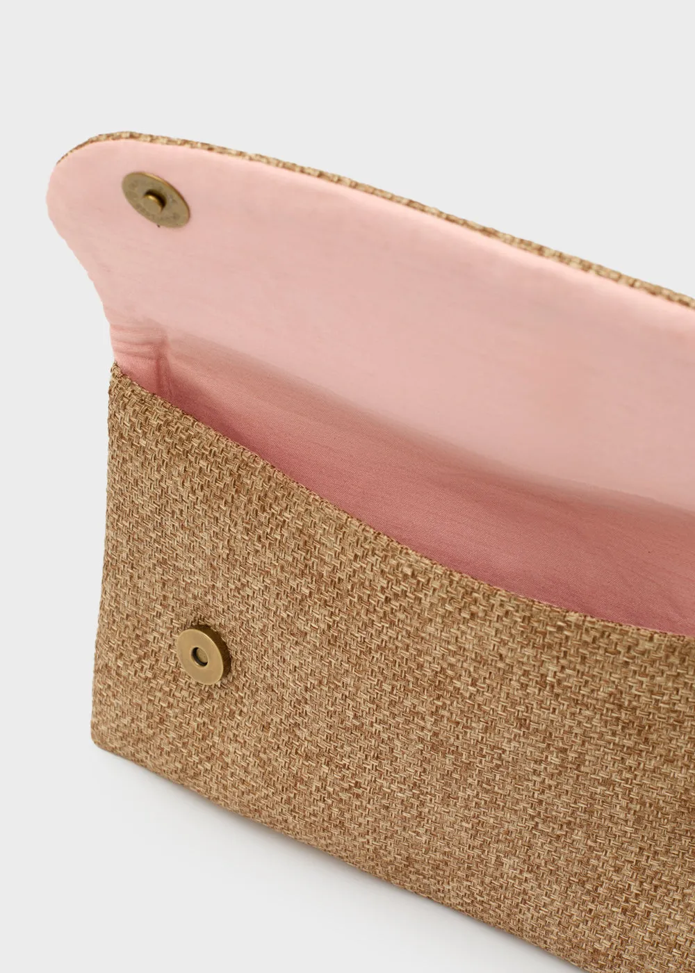 MANIK BROWN POCHETTE W/ NATURAL STONE