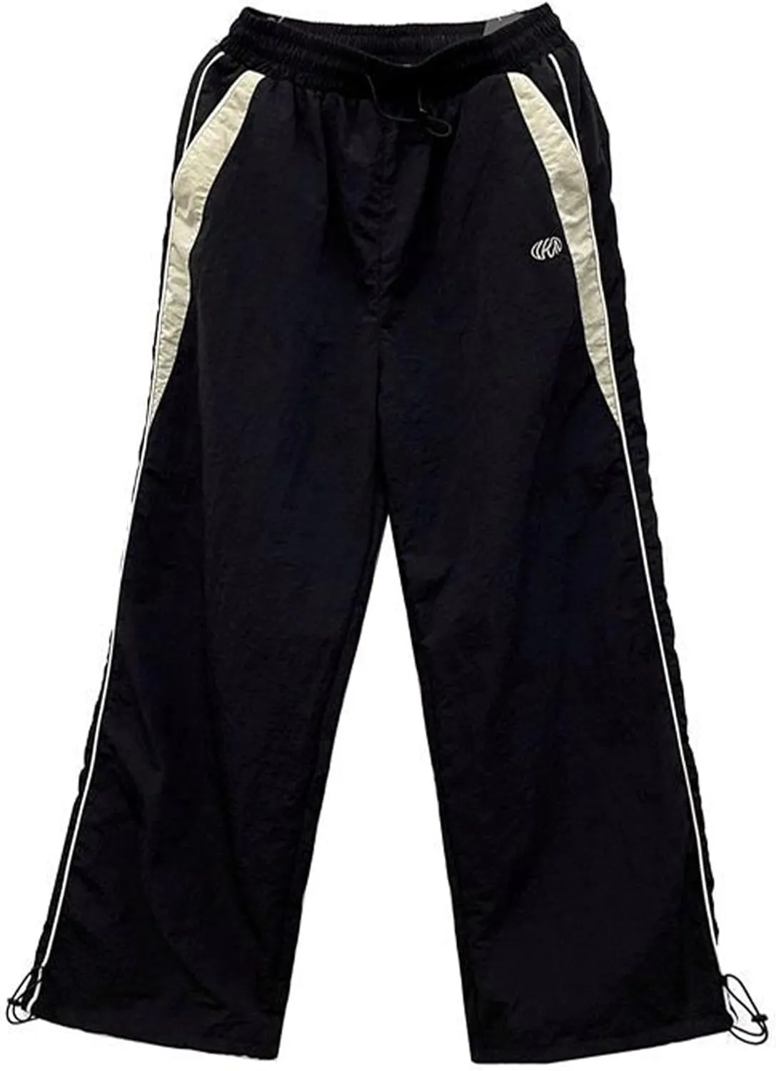 Mens Drawstring Lightweight Sweatpants Y2k Baggy Cool Track Pants Black Sweat Pants Streetwear