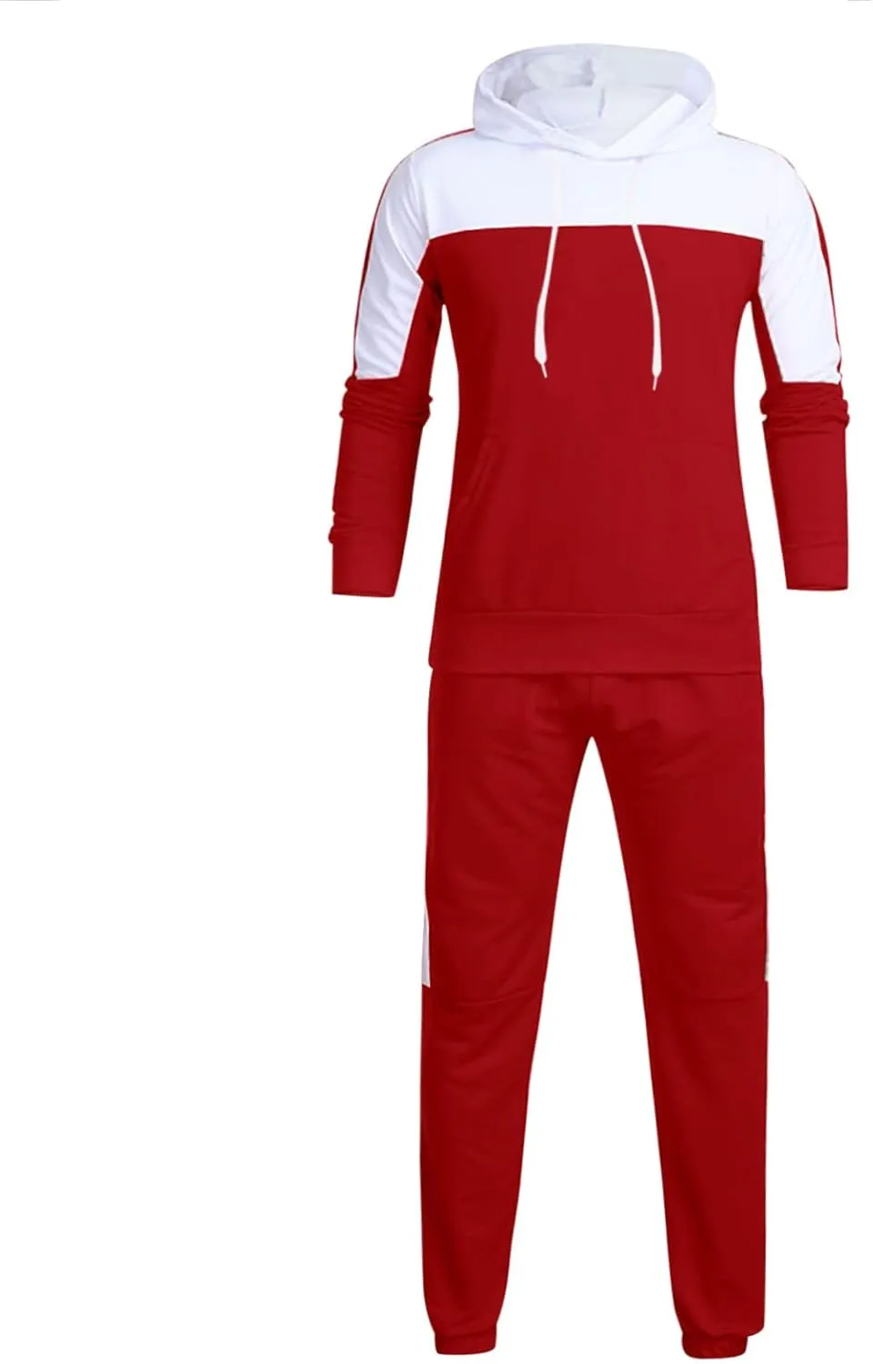 Men's Tracksuits Sets Sets Leisure Solid Color Sweater Pants Sports Suit Drawstring Zip Up Jackets Men Zip Up Hoodie