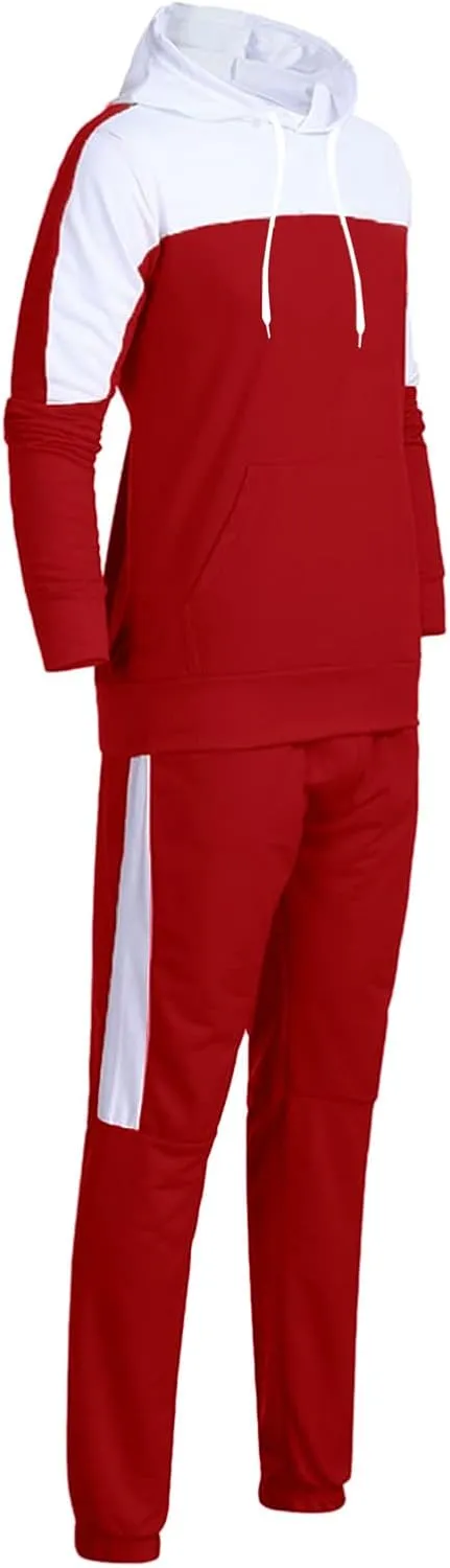 Men's Tracksuits Sets Sets Leisure Solid Color Sweater Pants Sports Suit Drawstring Zip Up Jackets Men Zip Up Hoodie