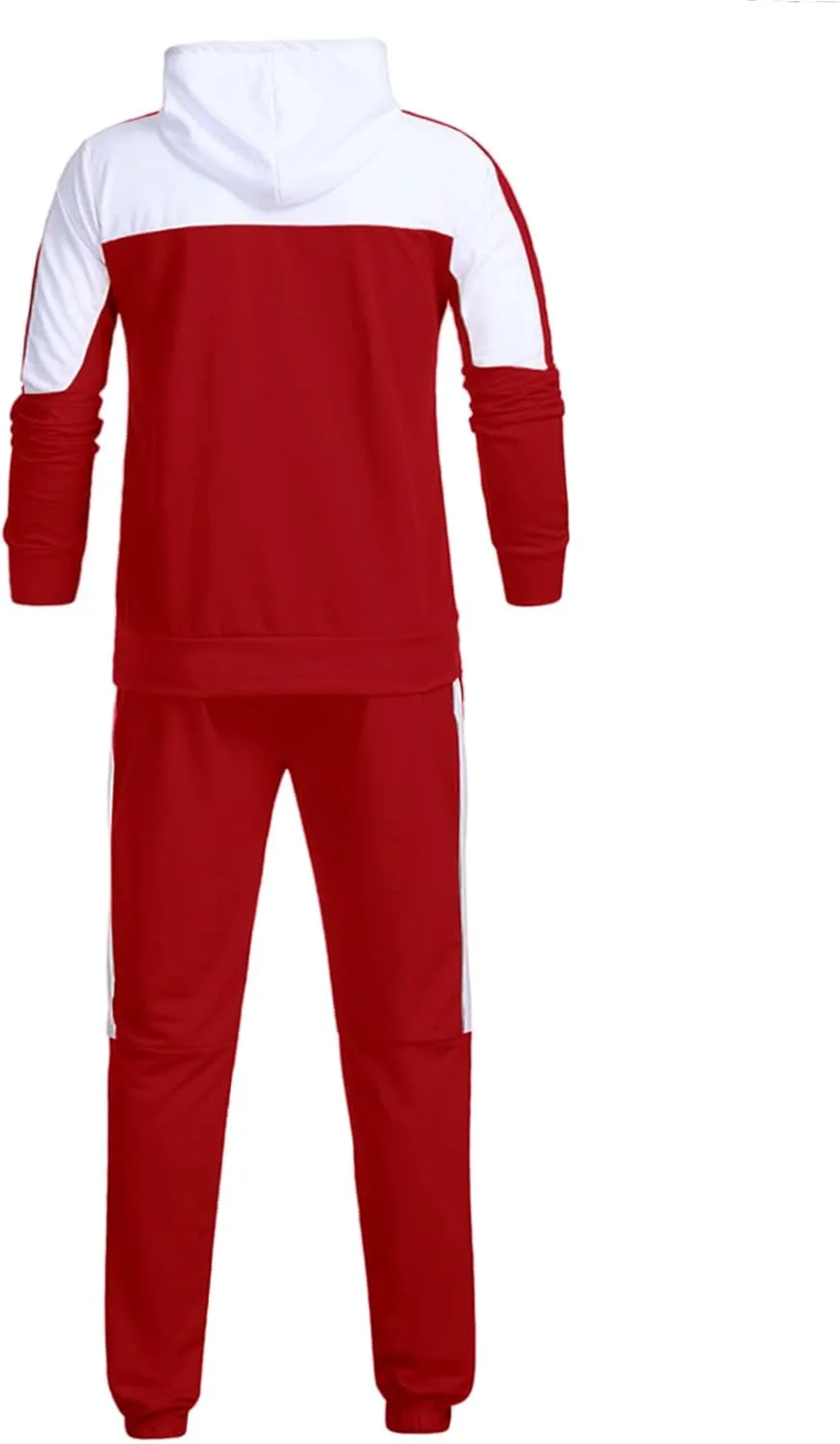 Men's Tracksuits Sets Sets Leisure Solid Color Sweater Pants Sports Suit Drawstring Zip Up Jackets Men Zip Up Hoodie
