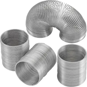 Metal Coil Spring Walking Toys 2" - Set of 4 - Ideal for Kids Teens & Adults Novelty Prize Party Favor Great for Classroom Games Travel Activities Slinky Toy for Fun Deter Squirrel and Pests