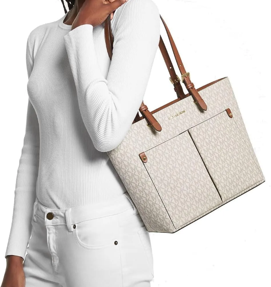 Michael Kors Jet Sest Travel Medium Double Pocket Tote