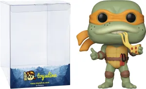 Michelangelo: P o p ! Retro Toys Vinyl Figurine Bundle with 1 Compatible 'ToysDiva' Graphic Protector (018-51433 - B)